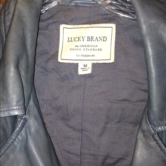Lucky brand leather moto vest - Picture 2 of 4